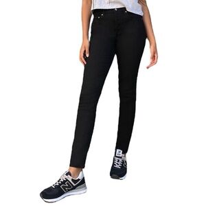 Aritzia | Denim Forum | The Yoko High Rise Slim Black Jeans Size 28